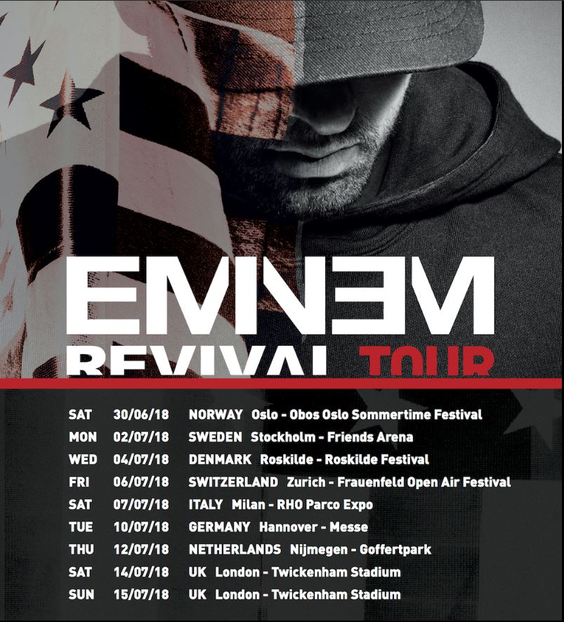 Eminem partira en tournée européenne ! LIVE ACTU